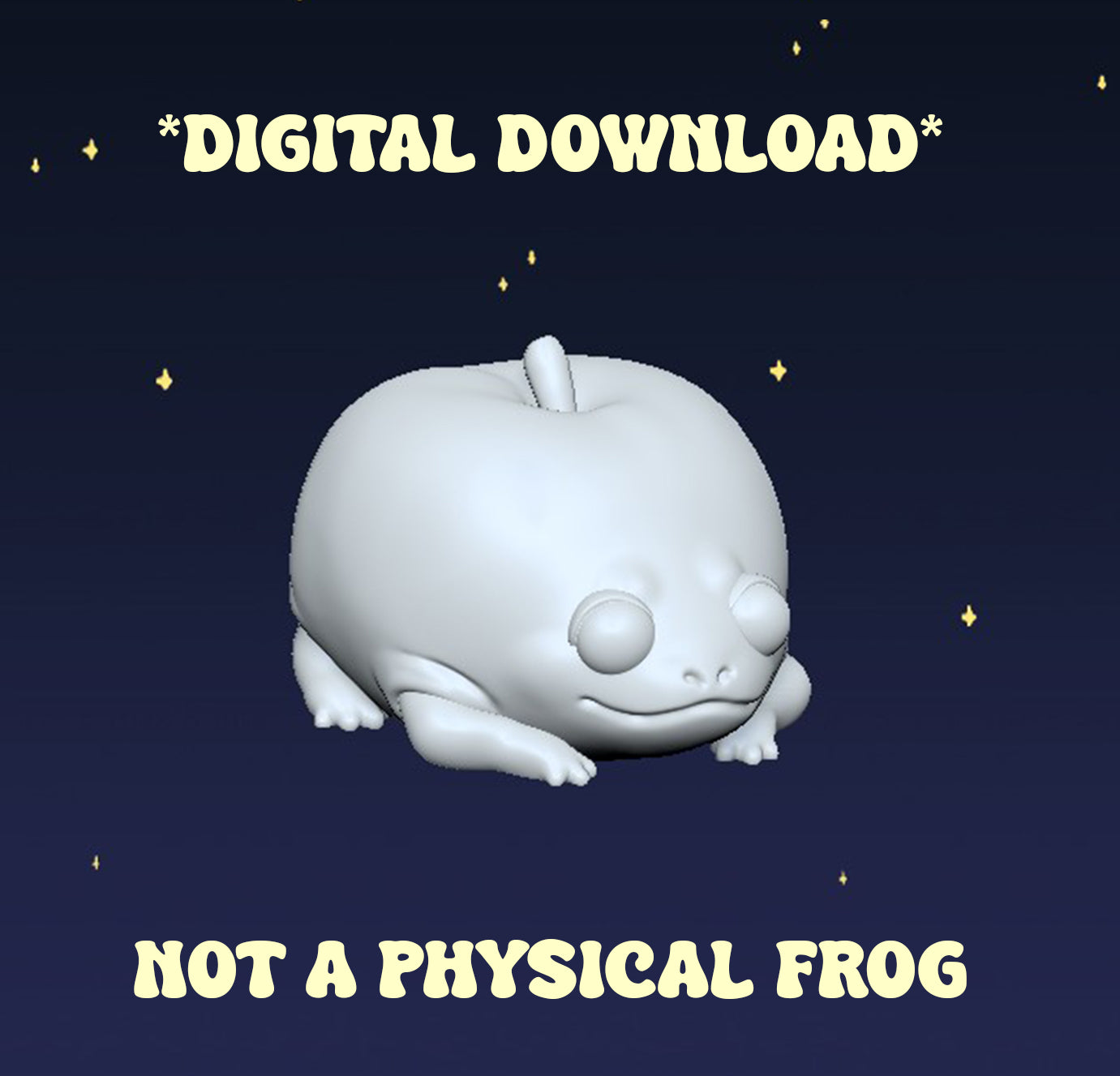 Apple Frog - Digital STL File - V2