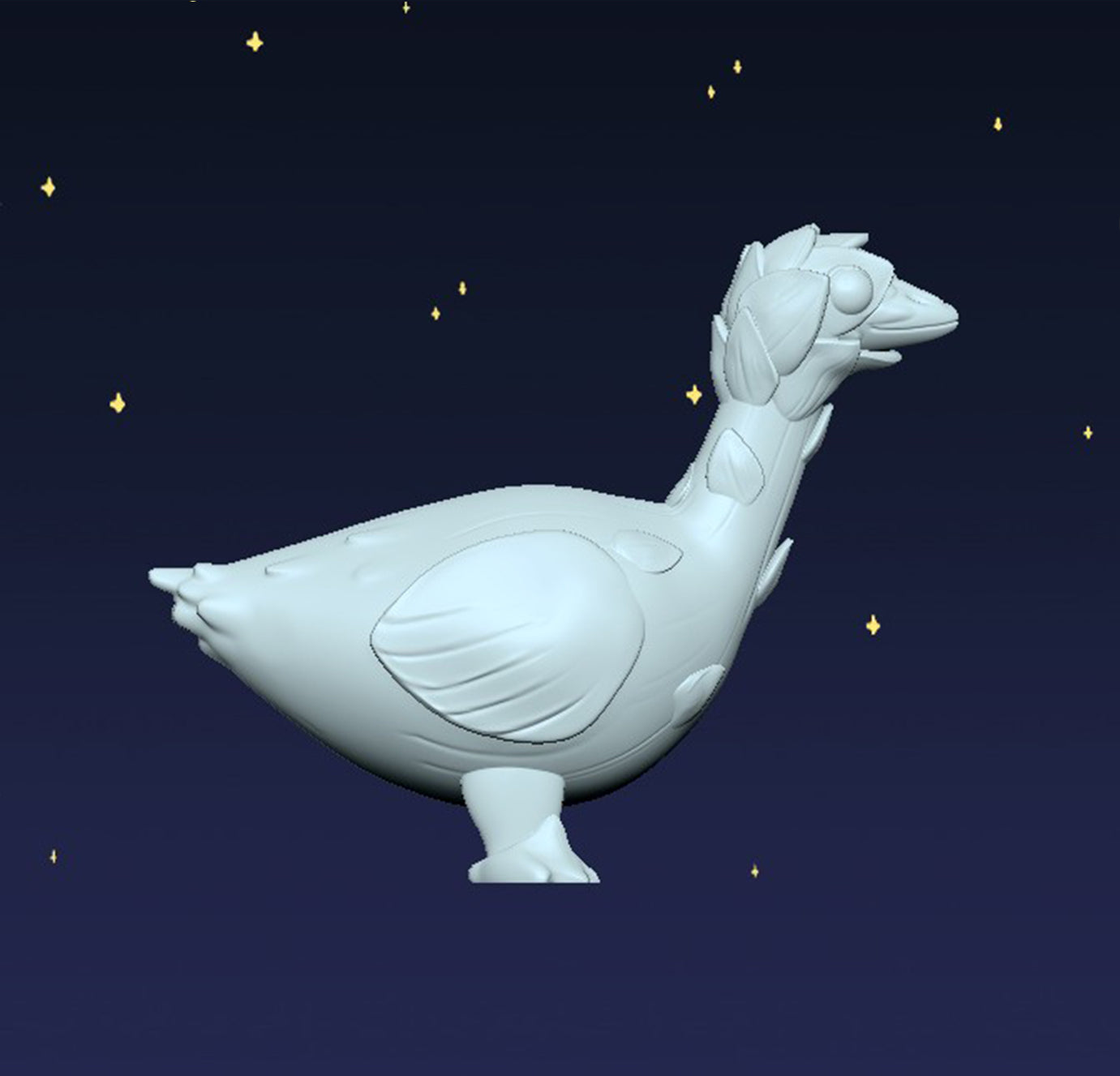 Asparagoose - AsparaFace - Digital STL File