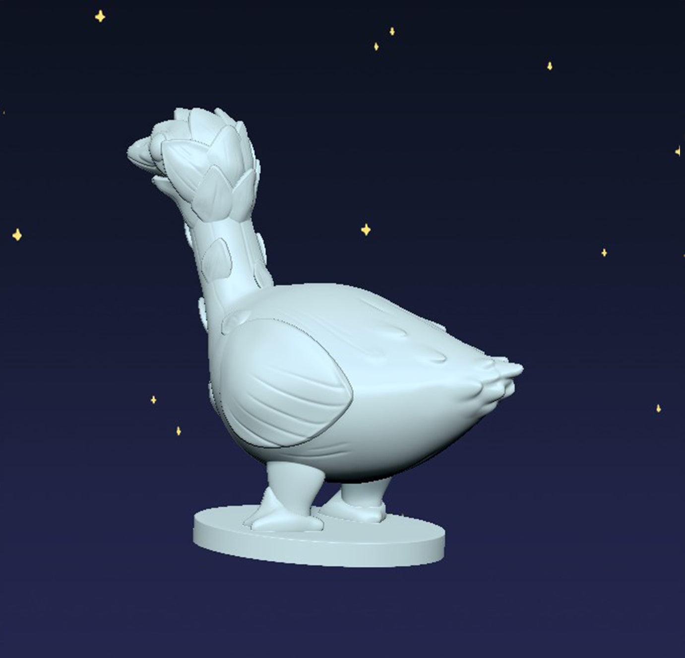 Asparagoose - AsparaFace - Digital STL File