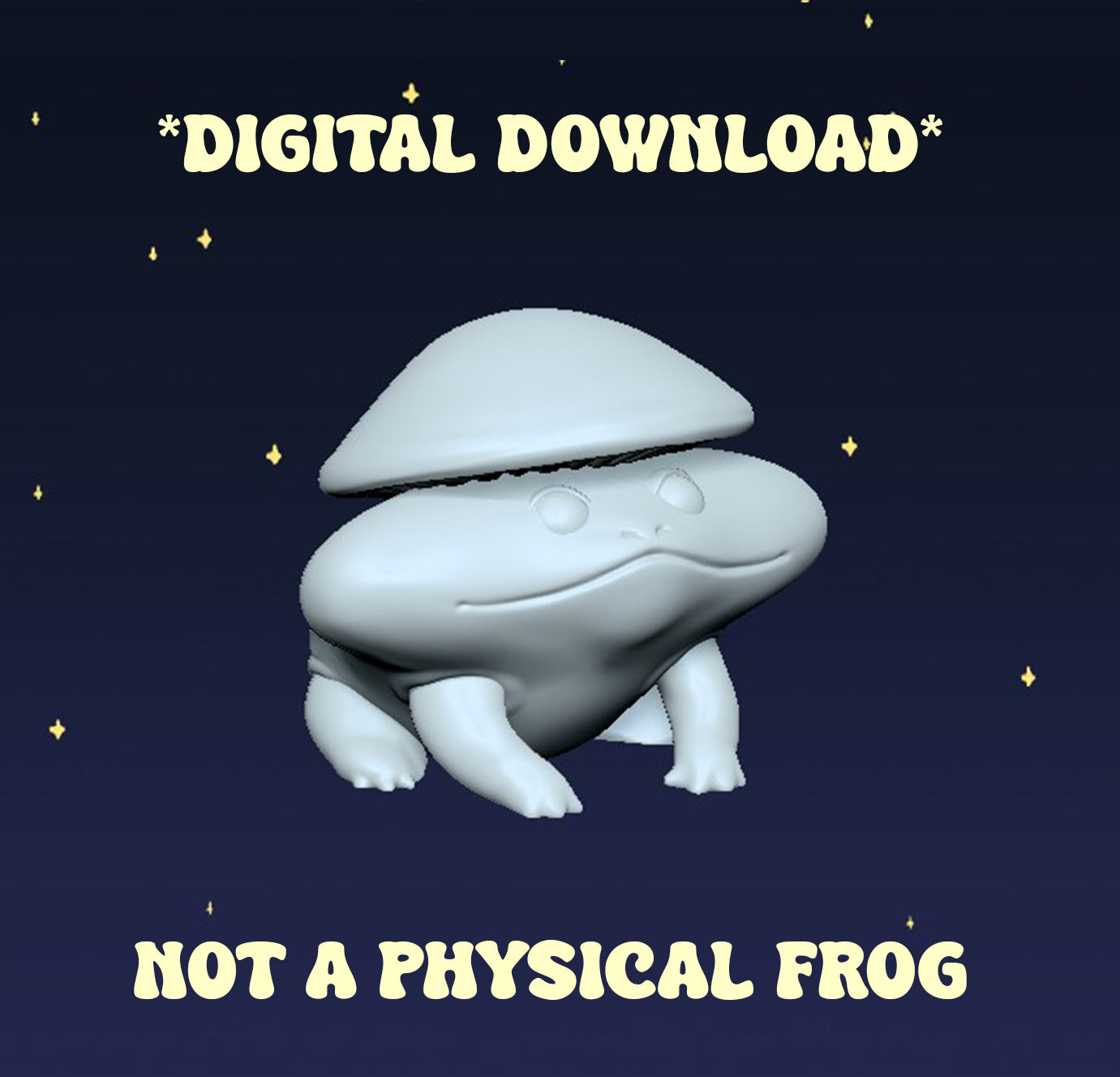 BIG CHEEK Frog - Digital STL File