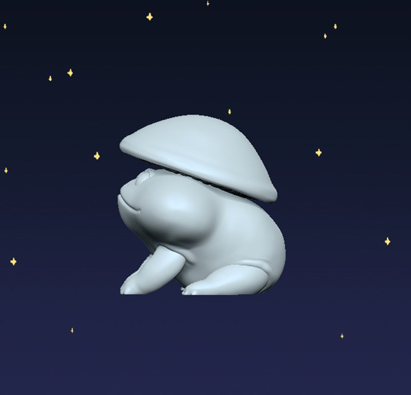BIG CHEEK Frog - Digital STL File