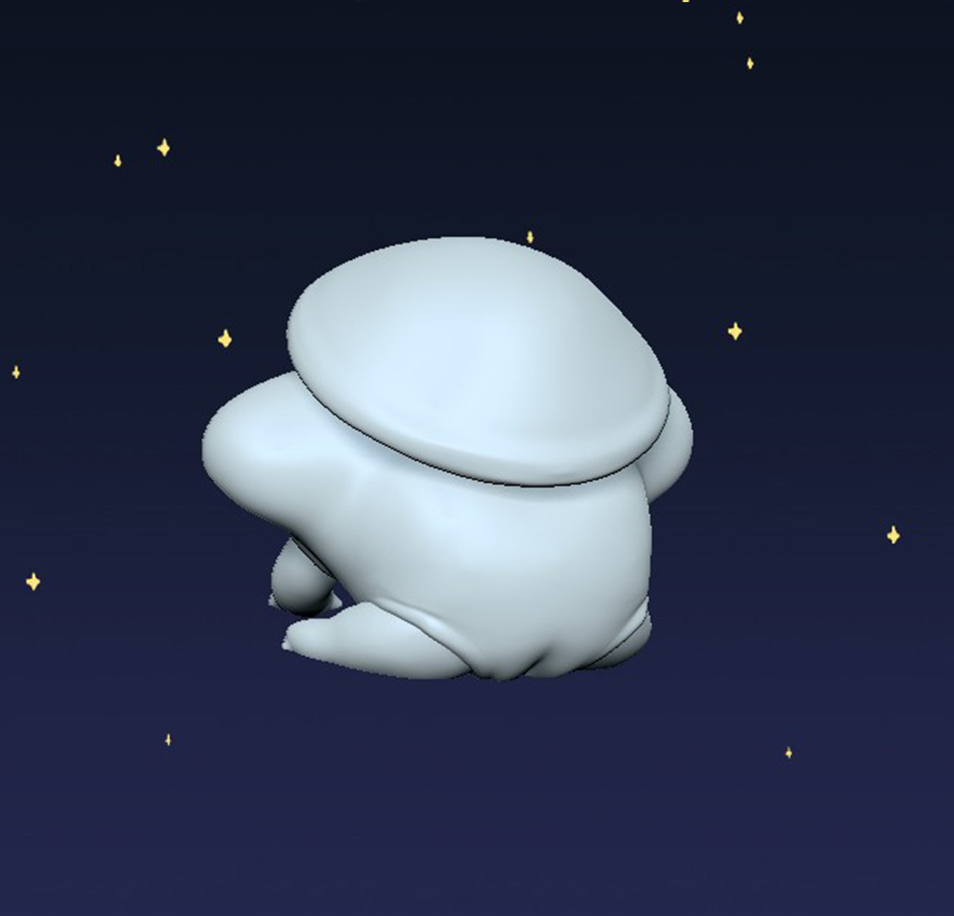 BIG CHEEK Frog - Digital STL File