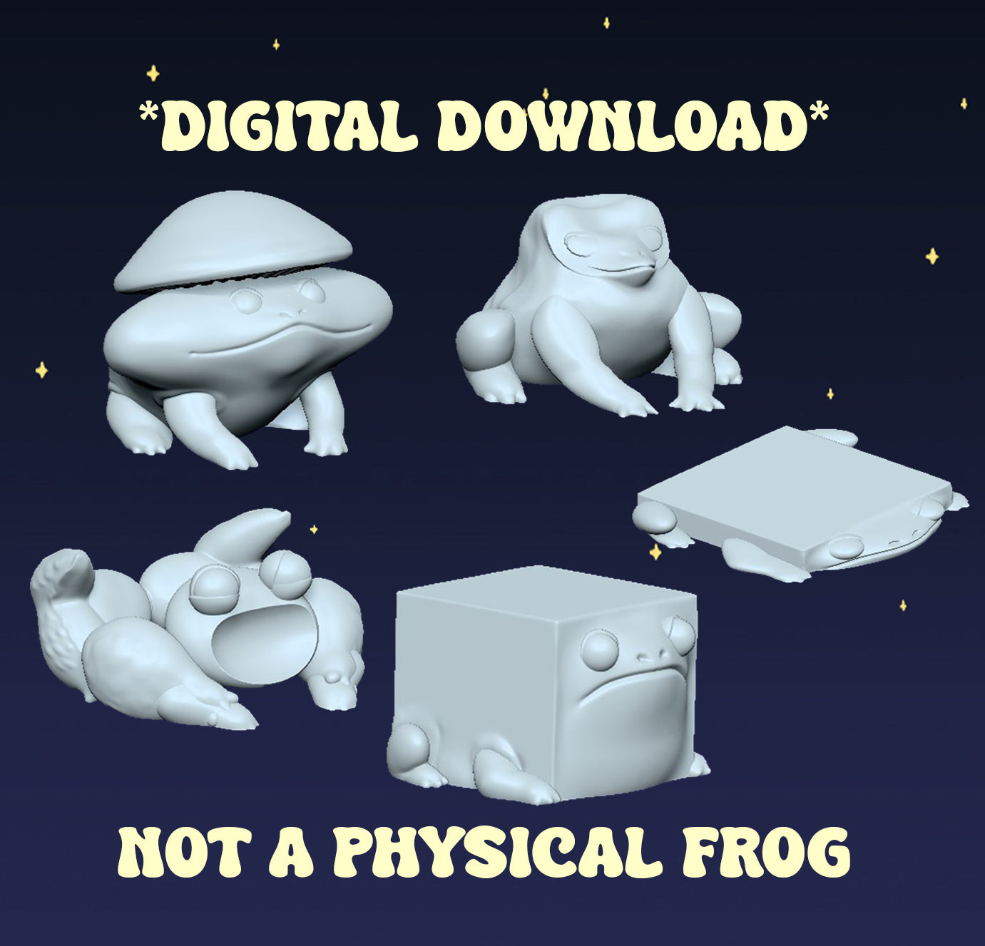 Cursed Frog Bundle - Digital STL File
