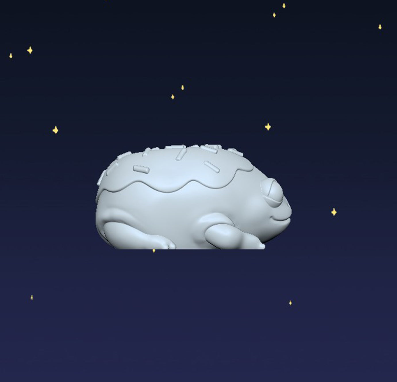Donut Frog - Digital STL File - V2