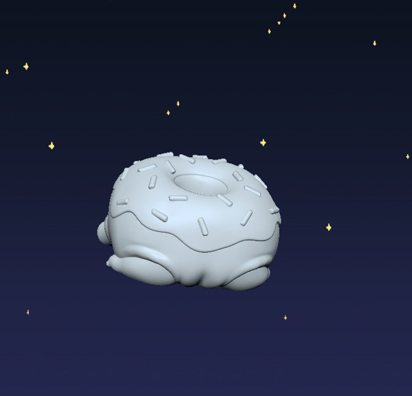 Donut Frog - Digital STL File - V2