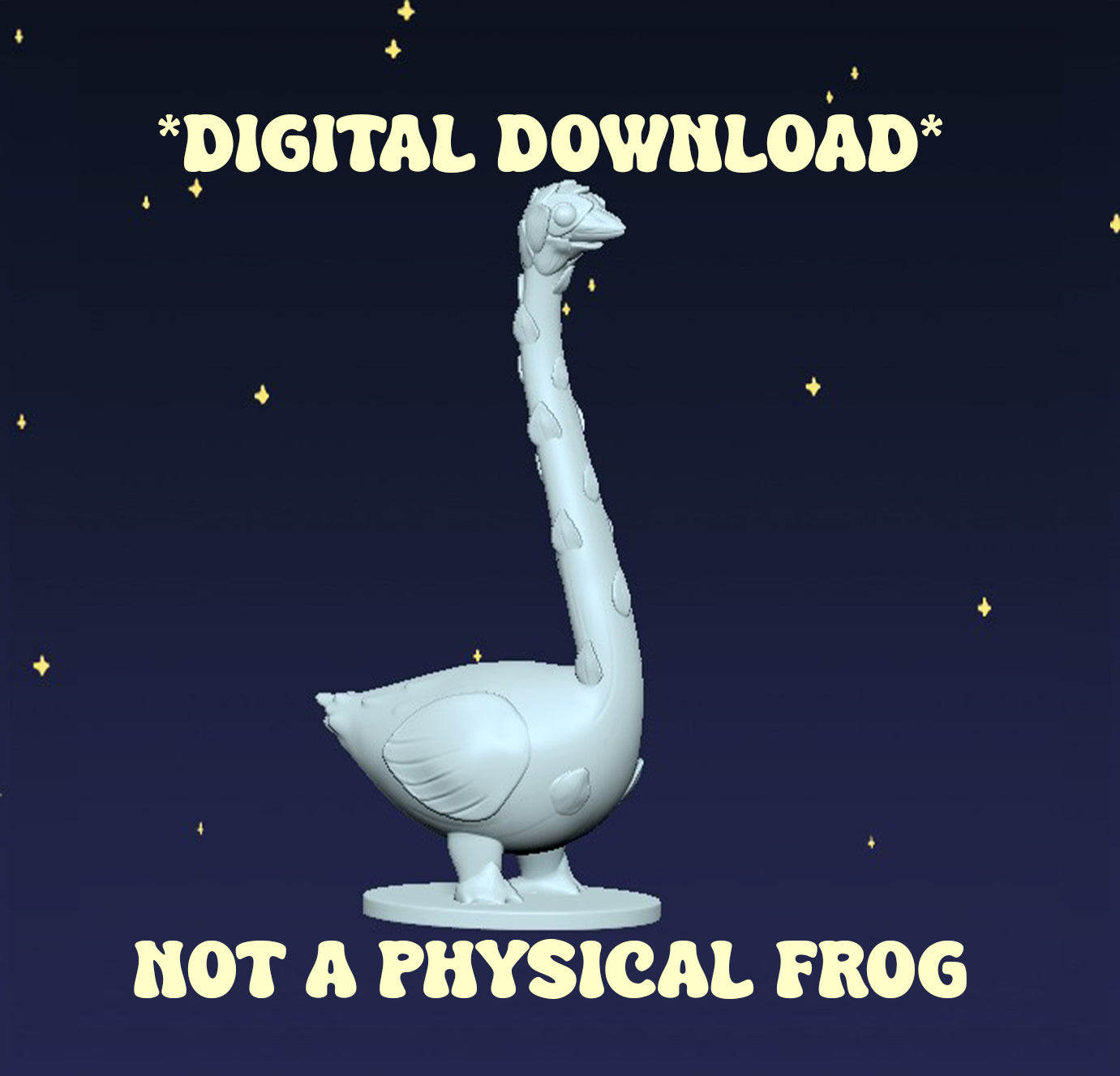 LONG Asparagoose - Digital STL File