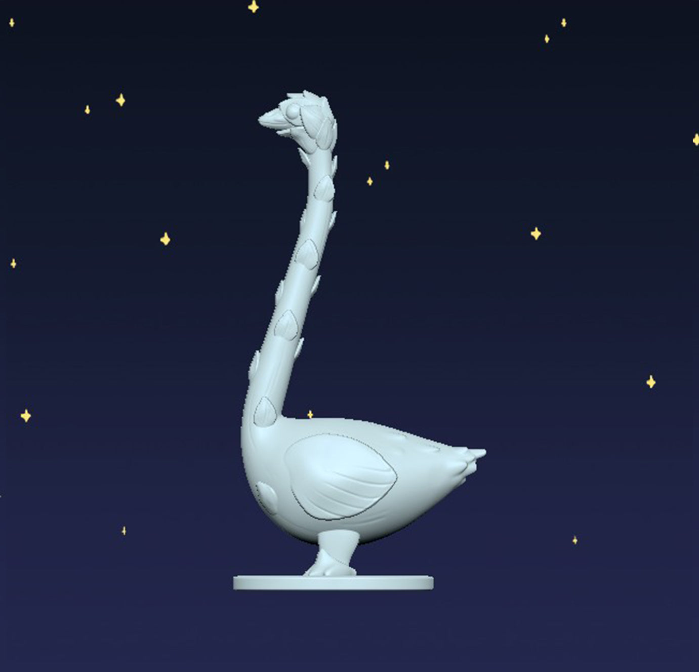 LONG Asparagoose - Digital STL File