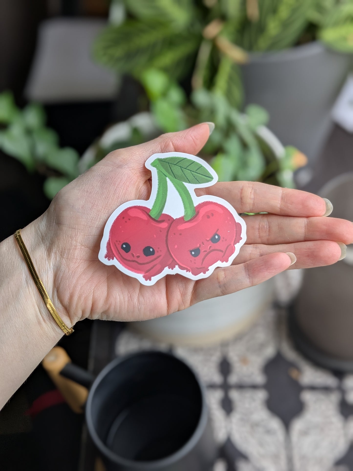 Sticker Frog - Cherries