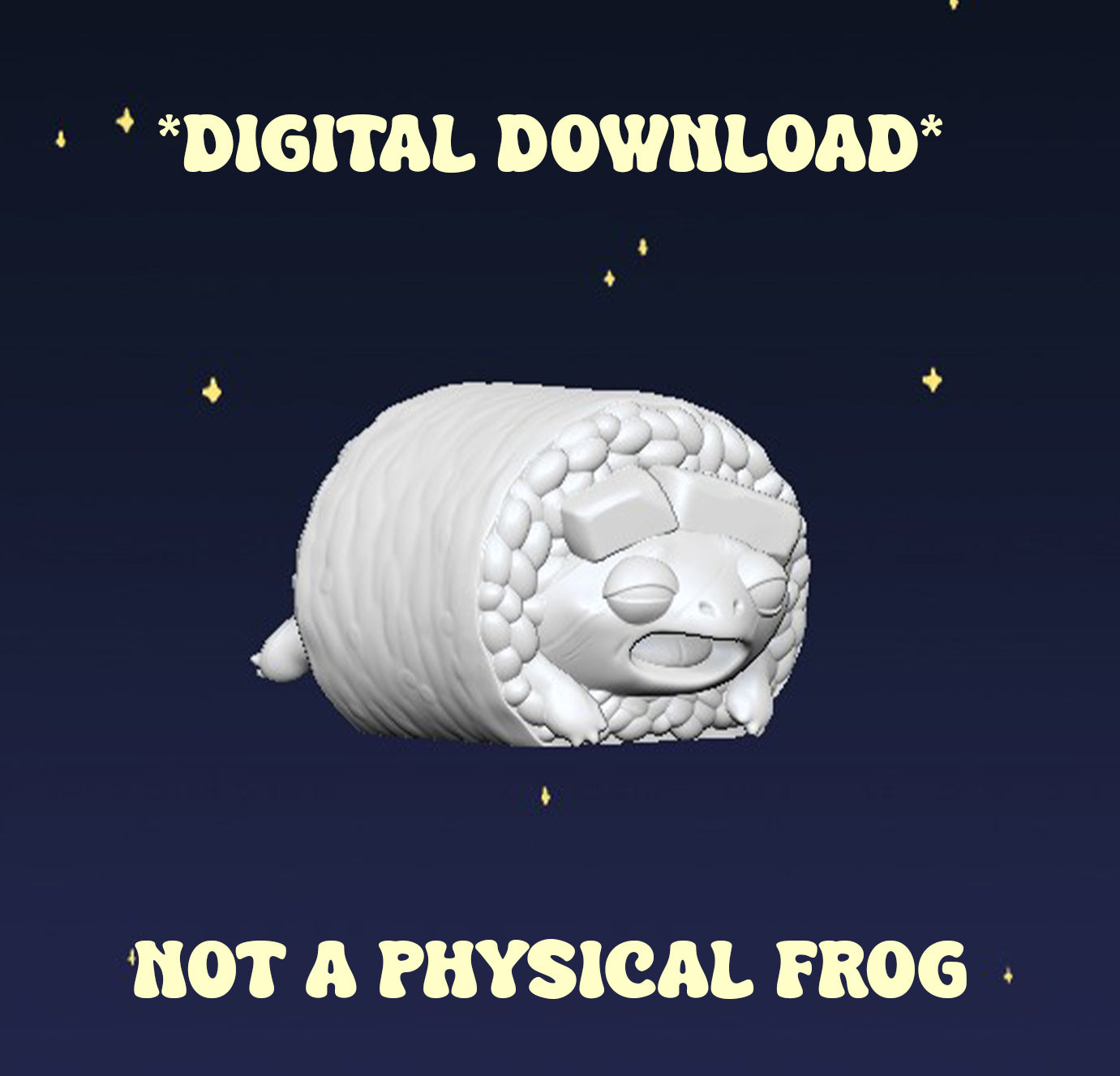 Sushi Roll Frog - Digital STL File