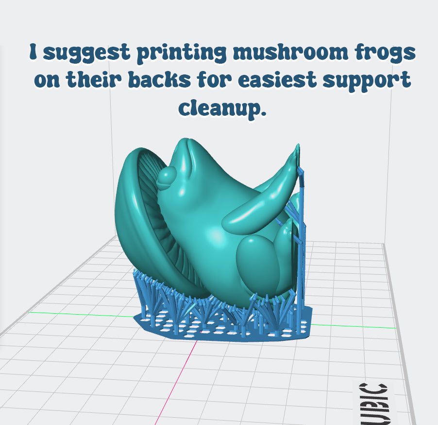 Dome Mushroom Frog - Digital STL File - V2