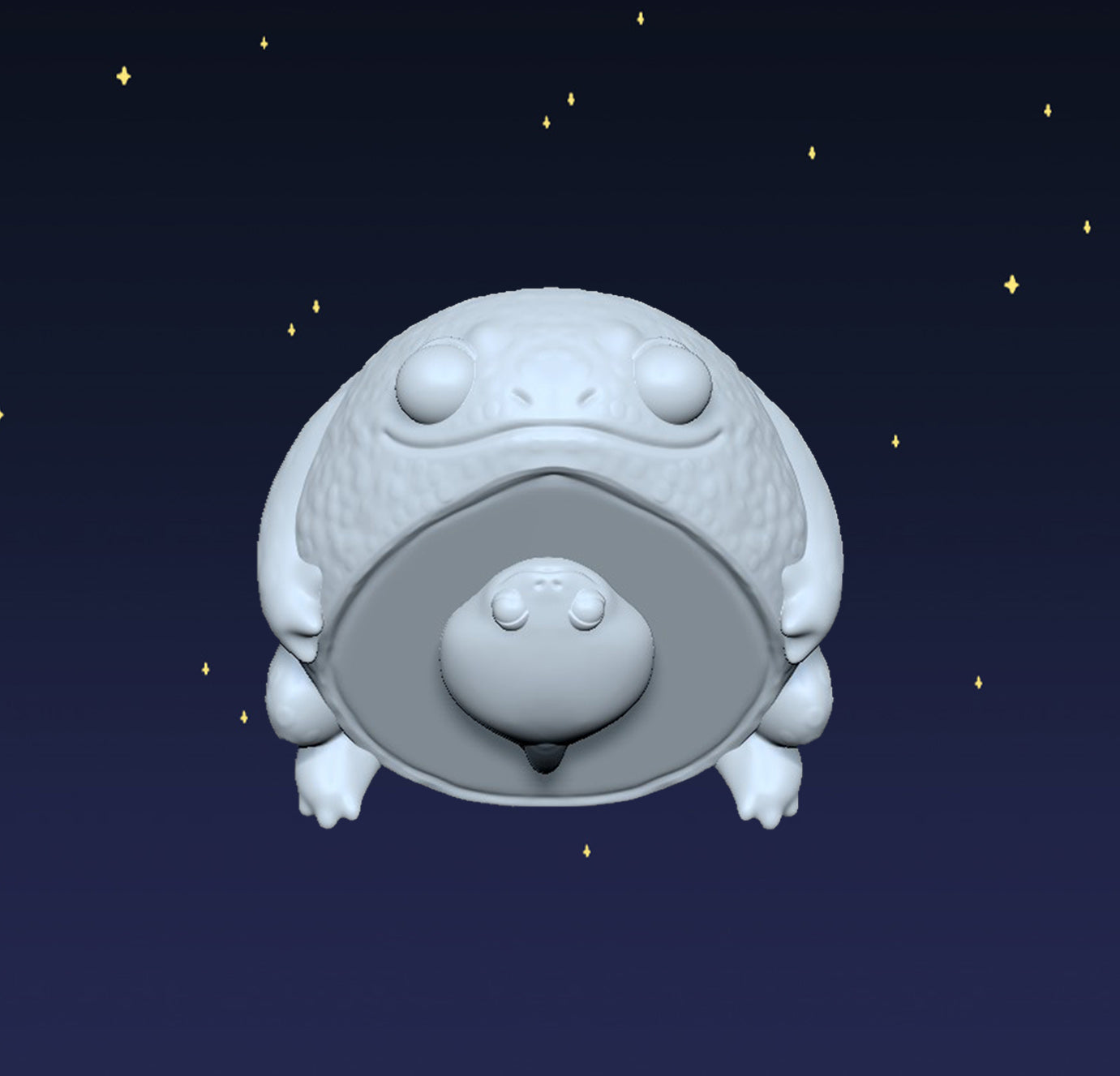 Avocado Frog - Digital STL File