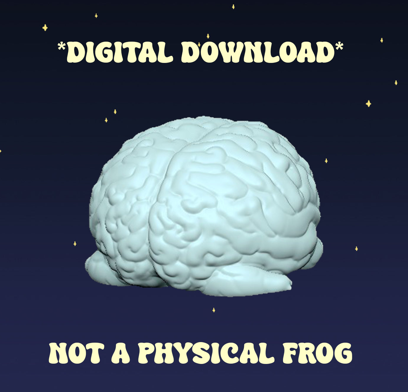 Brain Frogs - Digital STL File