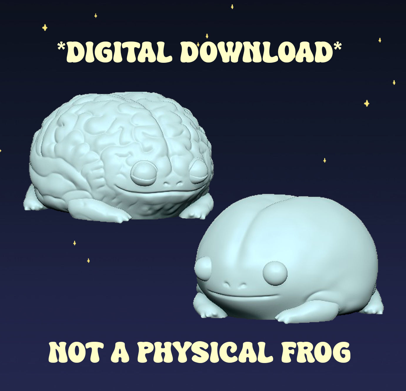Brain Frogs - Digital STL File