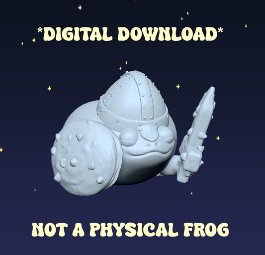 Cookie Knight Frog - Digital STL File