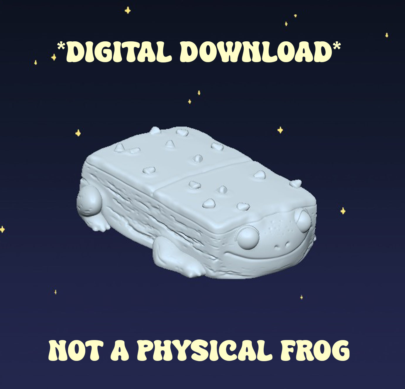 Cosmos Brownie Frog - Digital STL File