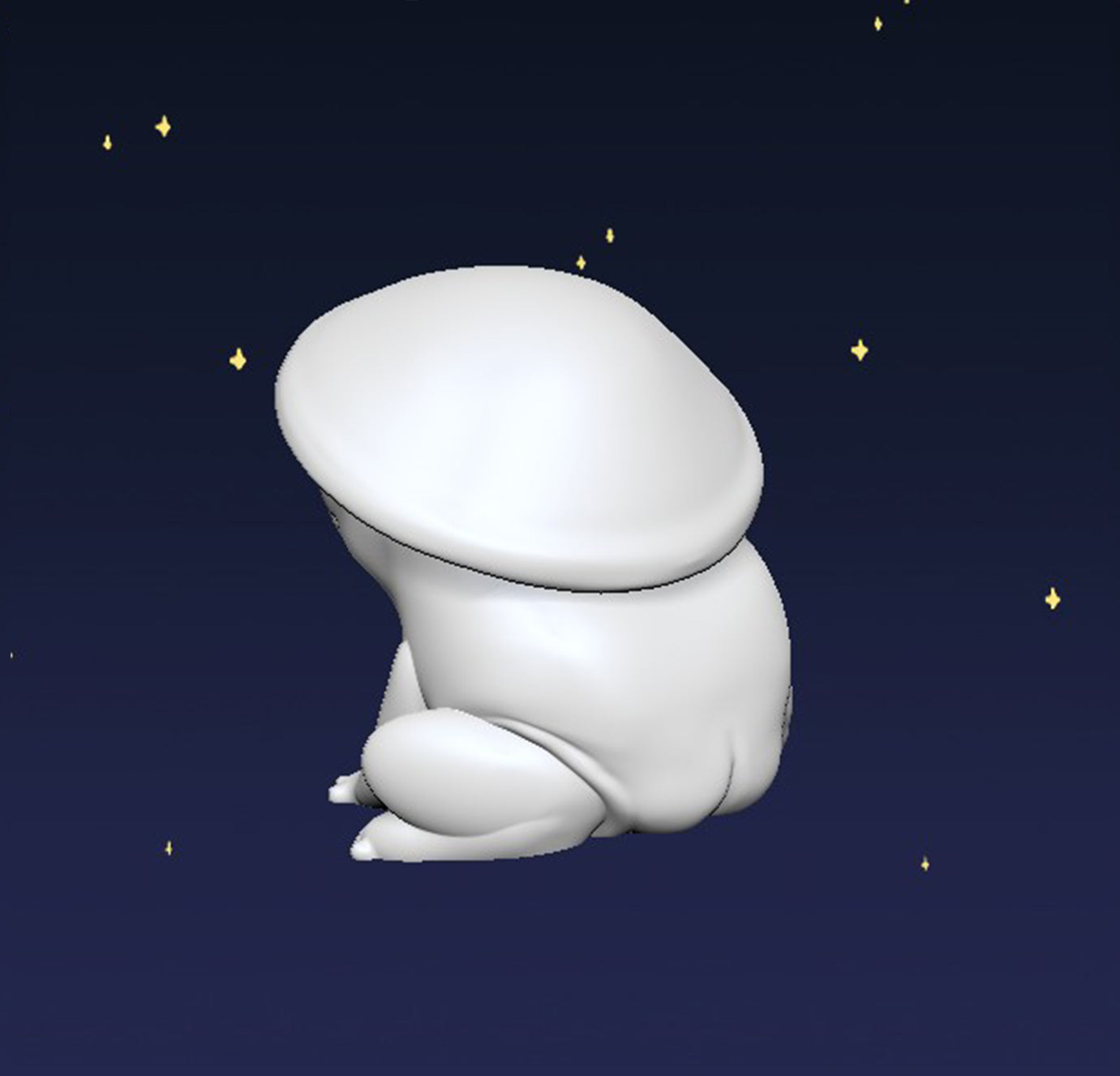 Dome Mushroom Frog - Digital STL File - V2