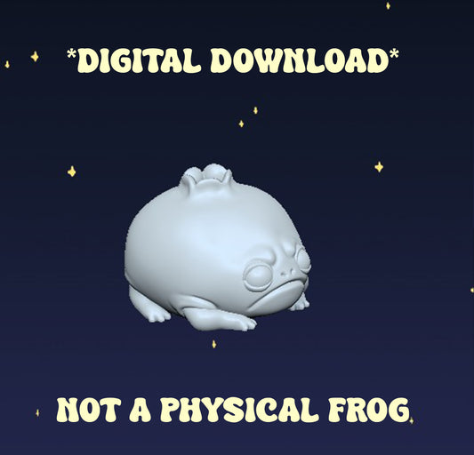 Grumpy Blueberry Frog - Digital STL File - V2