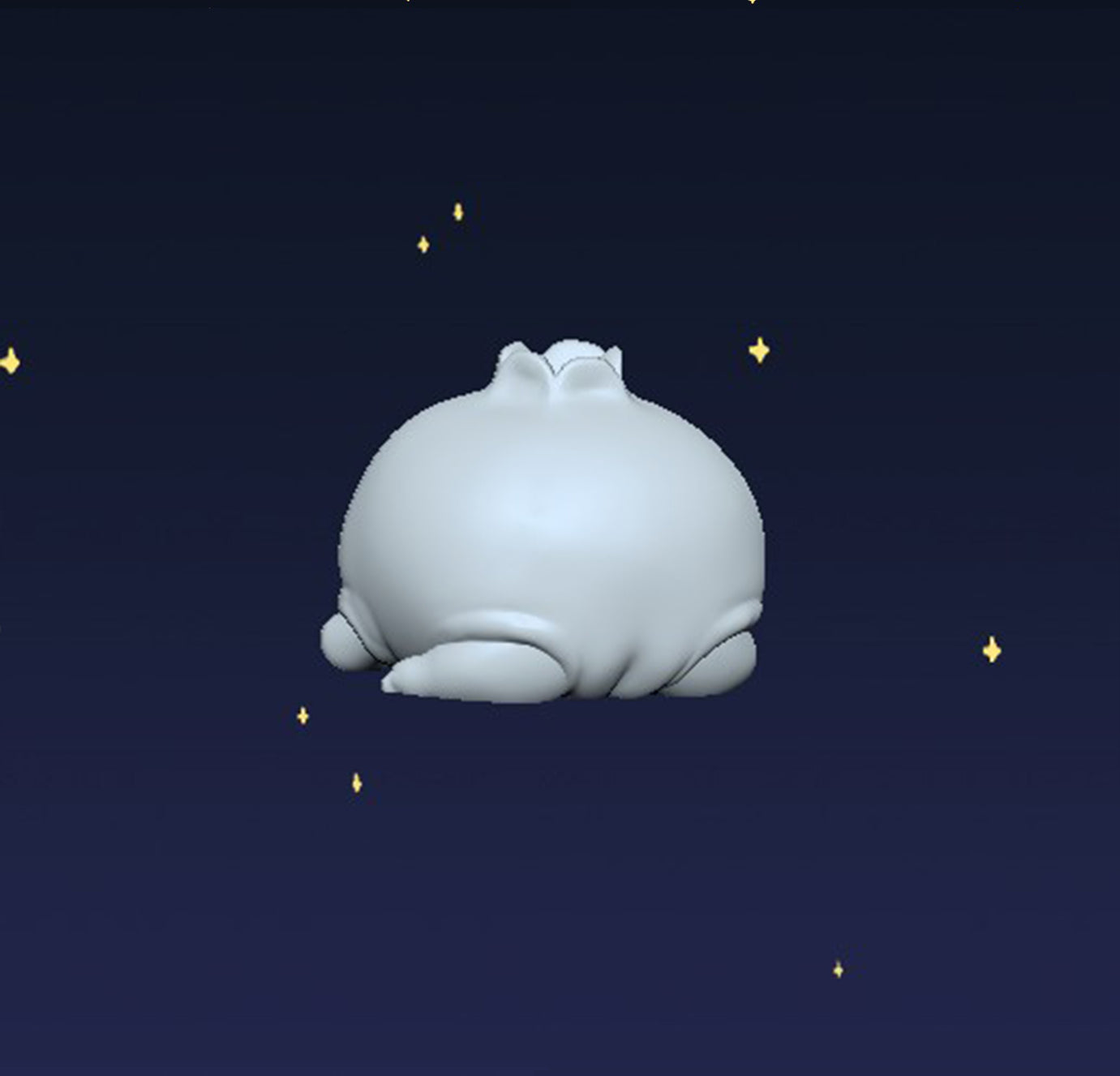 Grumpy Blueberry Frog - Digital STL File - V2