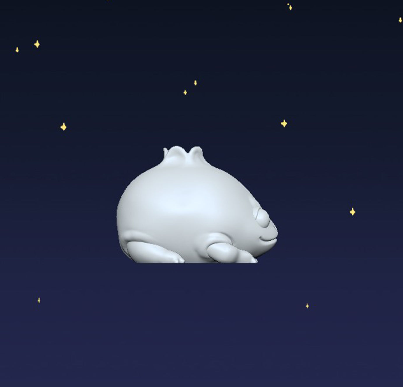 Happy Blueberry Frog - Digital STL File - V2