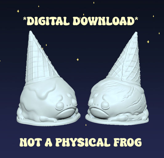 Ice Cream Frog - Digital STL File
