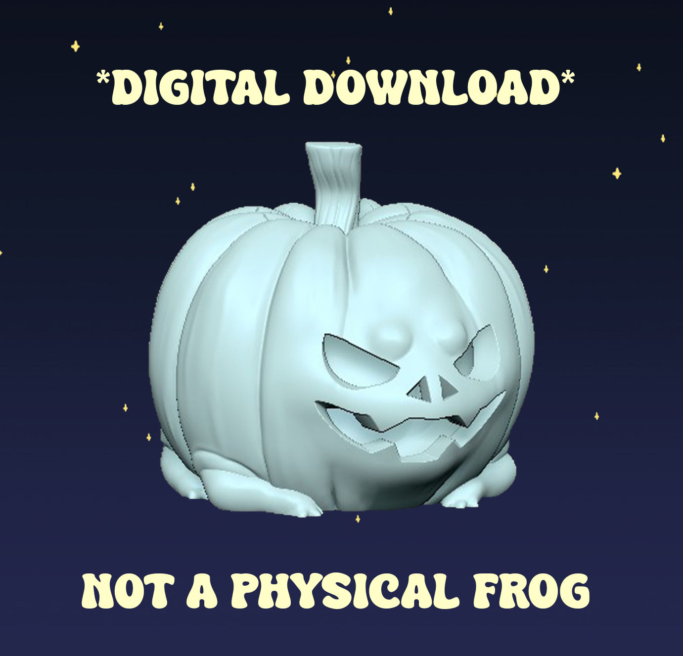 Jack O'Lantern Frogs - Digital STL File