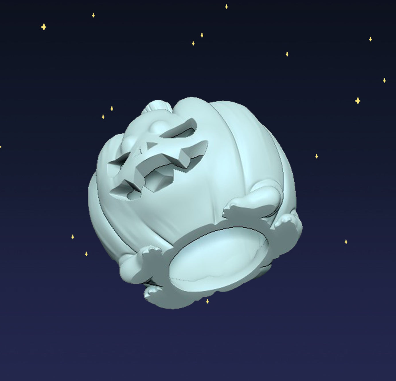 Jack O'Lantern Frogs - Digital STL File