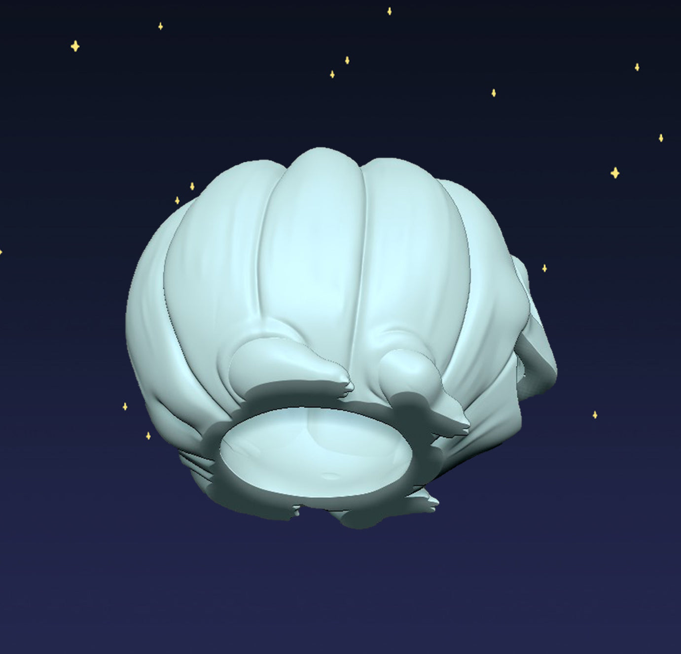 Jack O'Lantern Frogs - Digital STL File