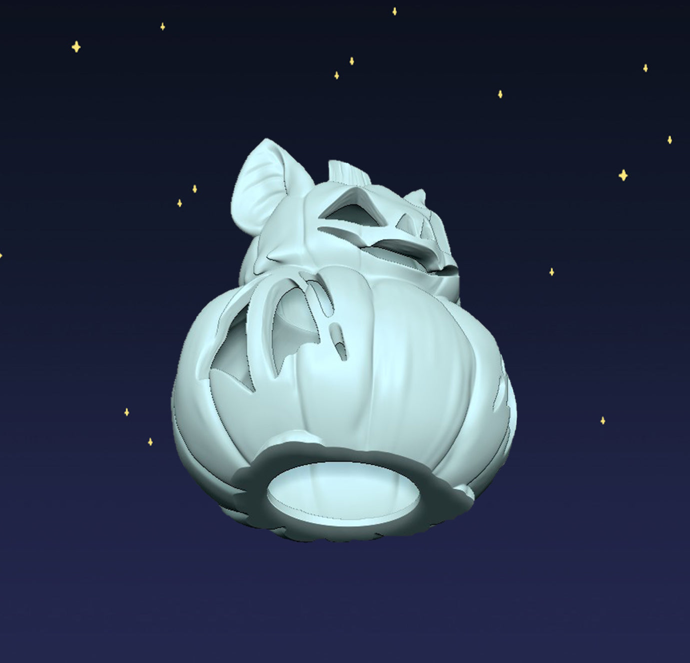 Jack O'Lantern Bat - Digital STL File