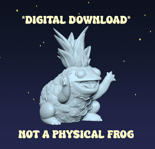 Pineapple Frog - Digital STL File