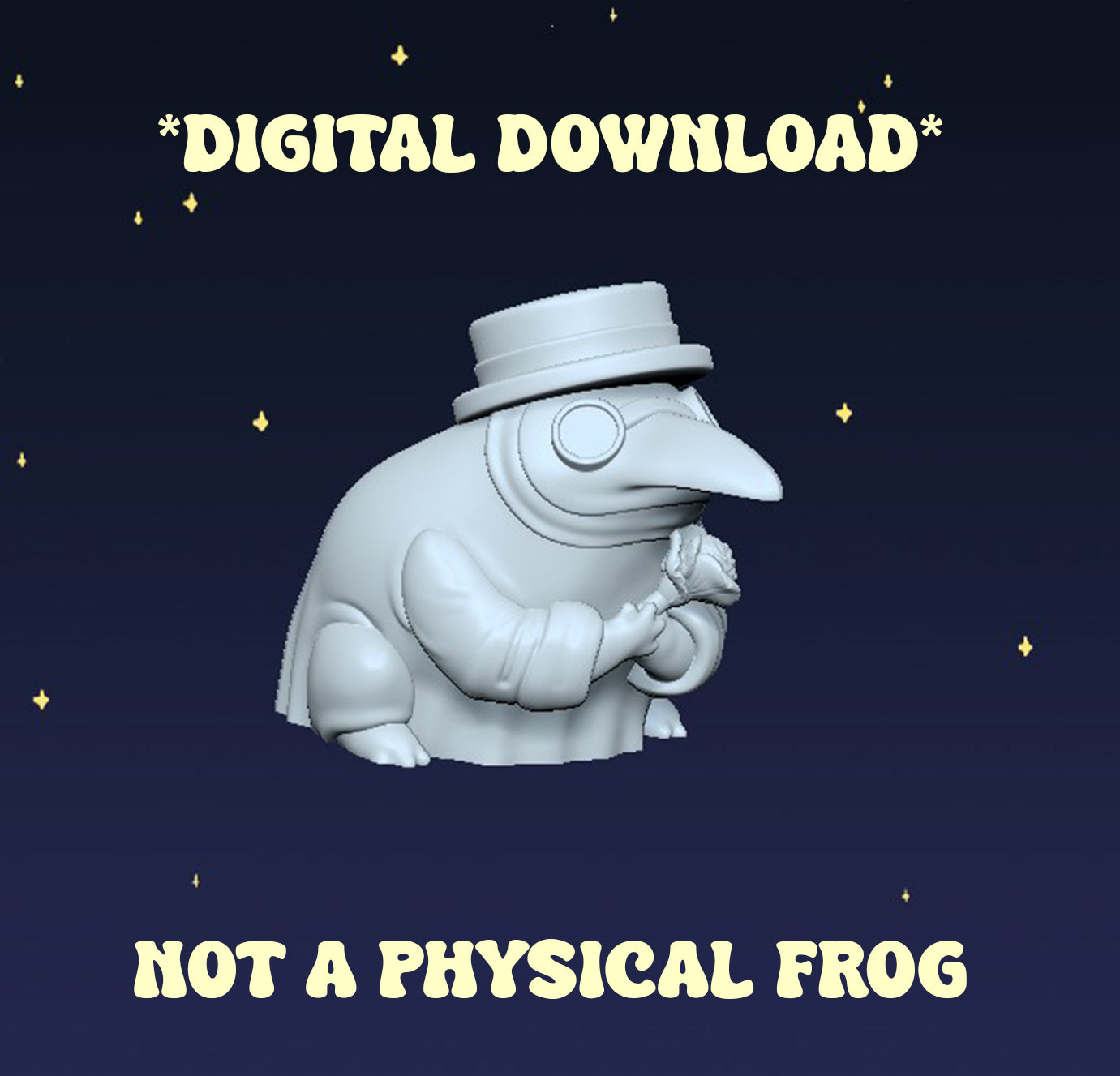 Plague Doctor Frog - Digital STL File