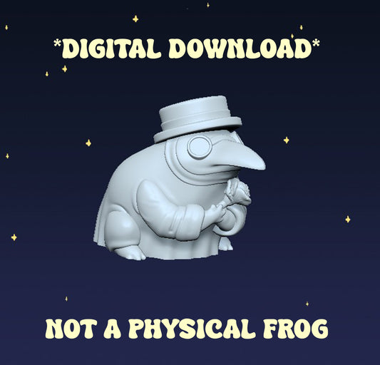 Plague Doctor Frog - Digital STL File