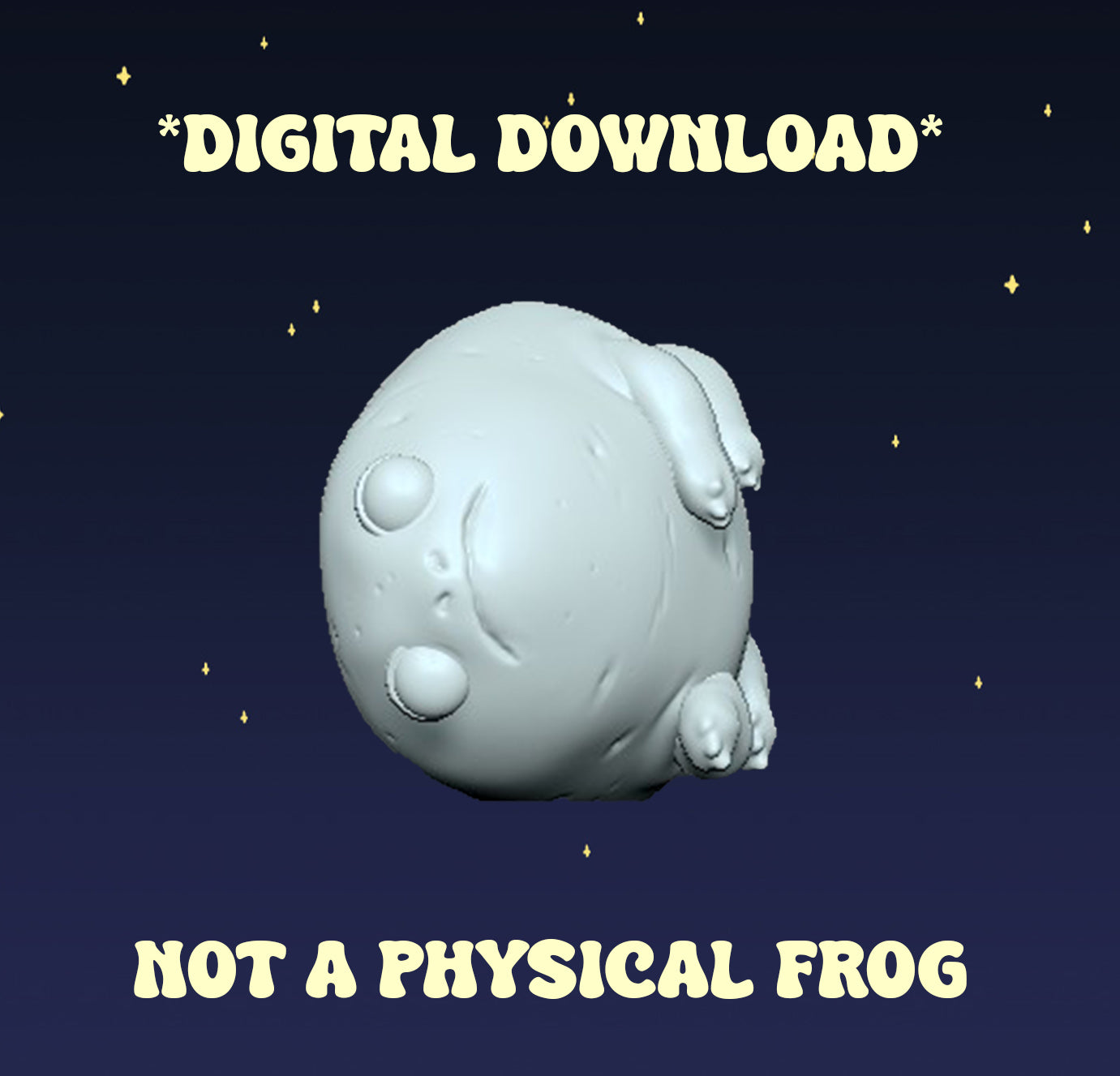 Potato Frog & Hippo - Digital STL File