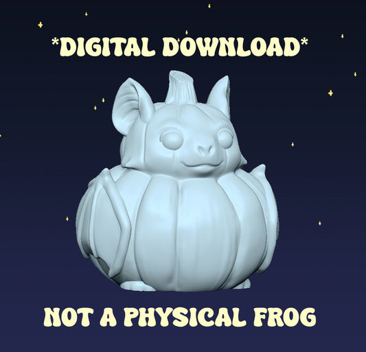Pumpkin Bat - Digital STL File