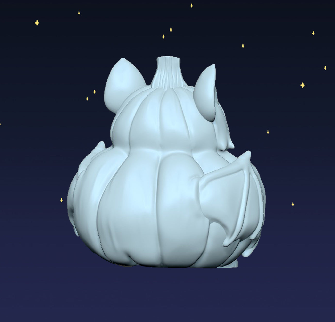 Pumpkin Bat - Digital STL File