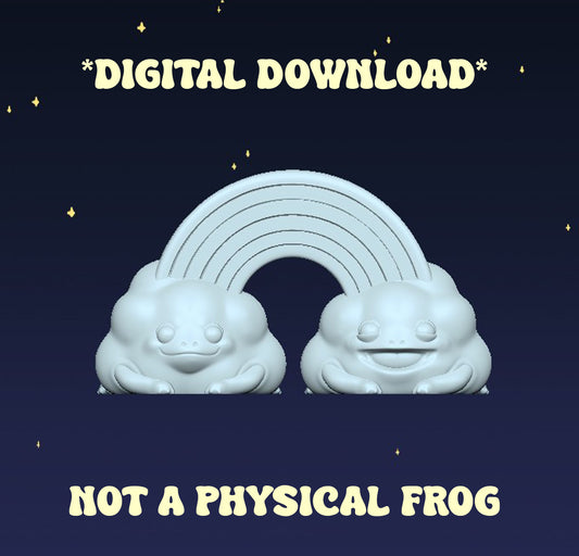 Rainbow Pride Frogs - Digital STL File