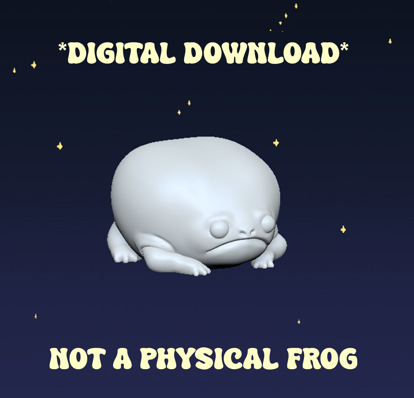 Scary Frog - Digital STL File - V2