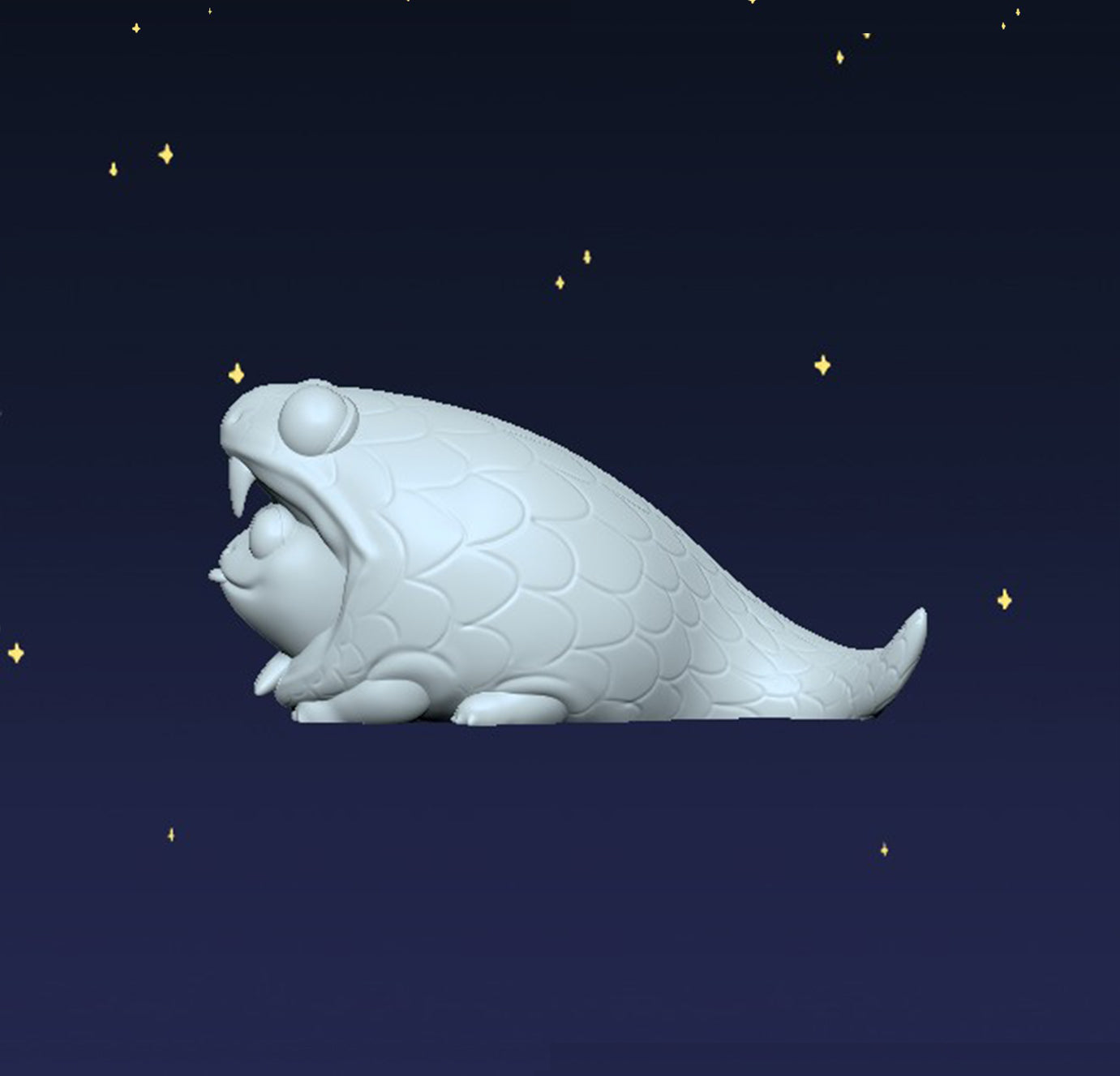 Year of the Snake Frog - Digital STL File