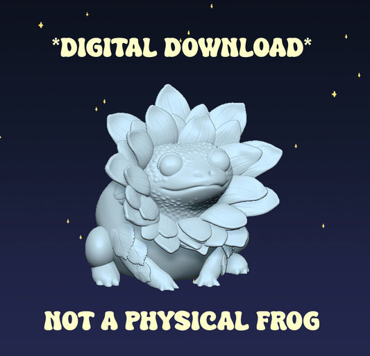 Sunflower Frog - Digital STL File