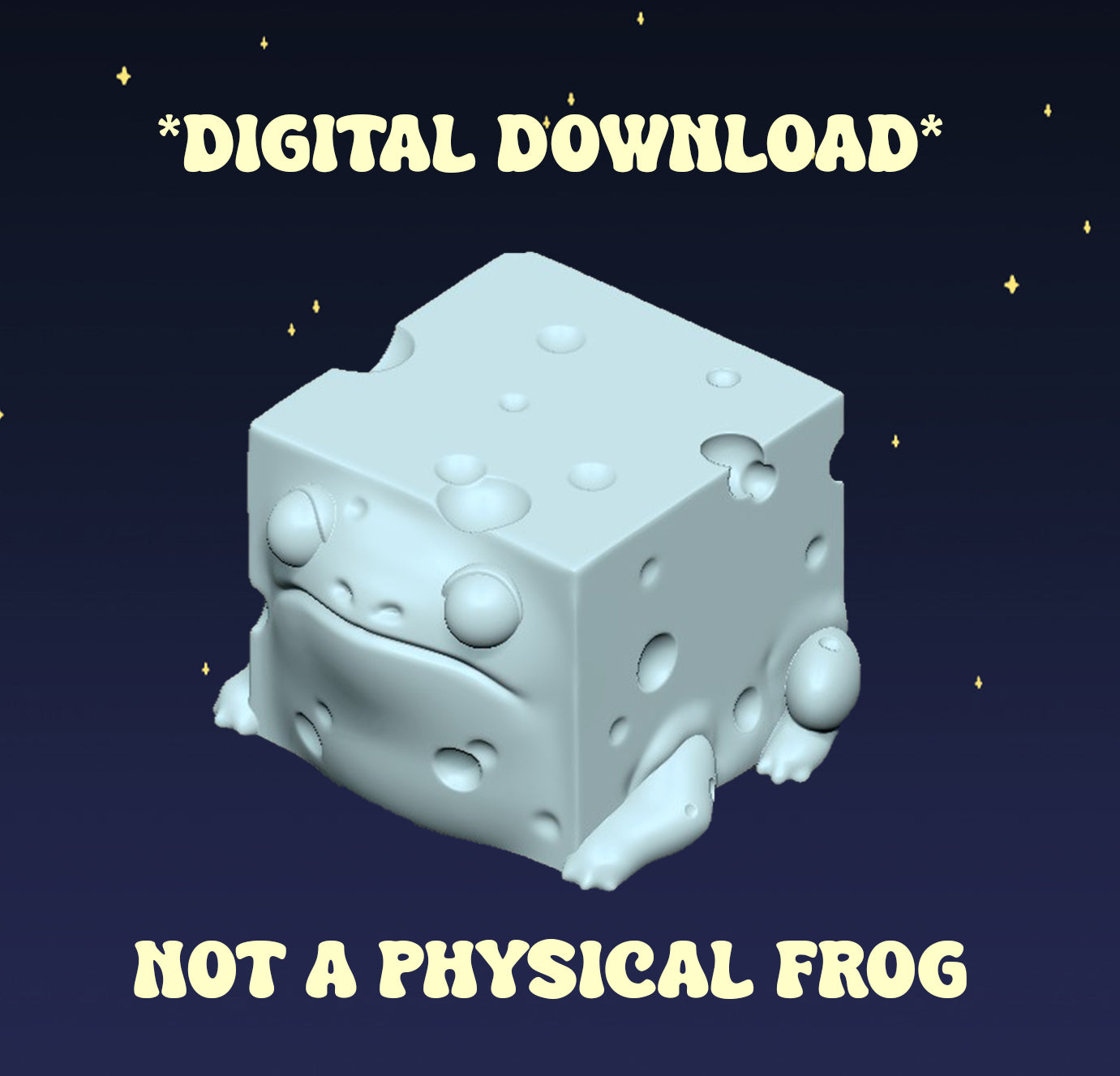 Swiss Cheese Squog - Digital STL File