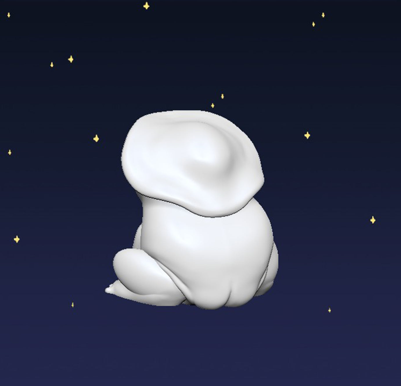 Wavy Mushroom Frog - Digital STL File - V2