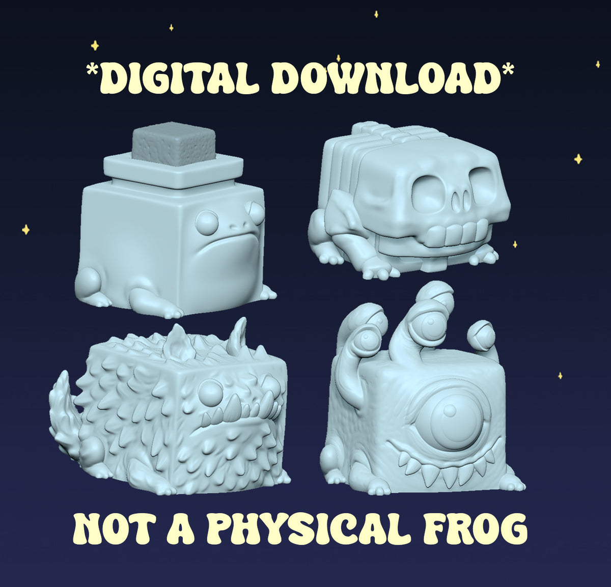 Halloween Squogs Pack - Digital STL File