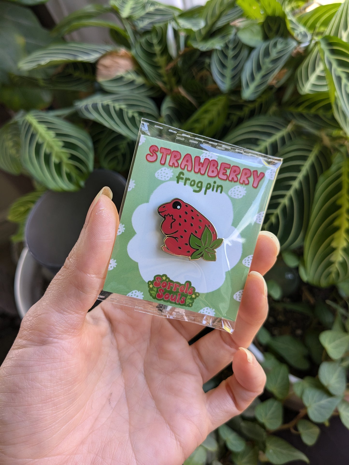 Enamel Pin - Strawberry Frog