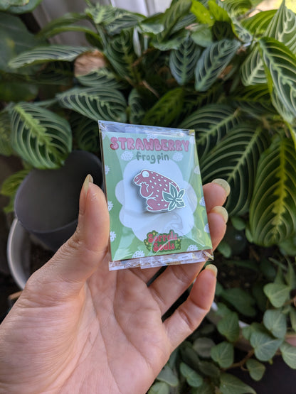 Enamel Pin - Strawberry Frog