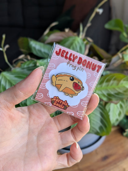 Enamel Pin - Jelly Donut Frog