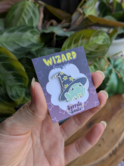 Enamel Pin - Wizard Frog