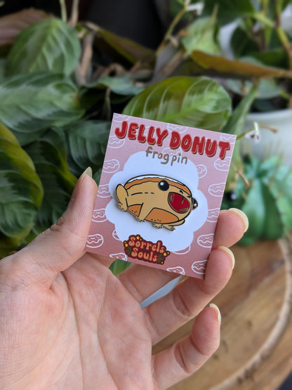 Enamel Pin - Jelly Donut Frog