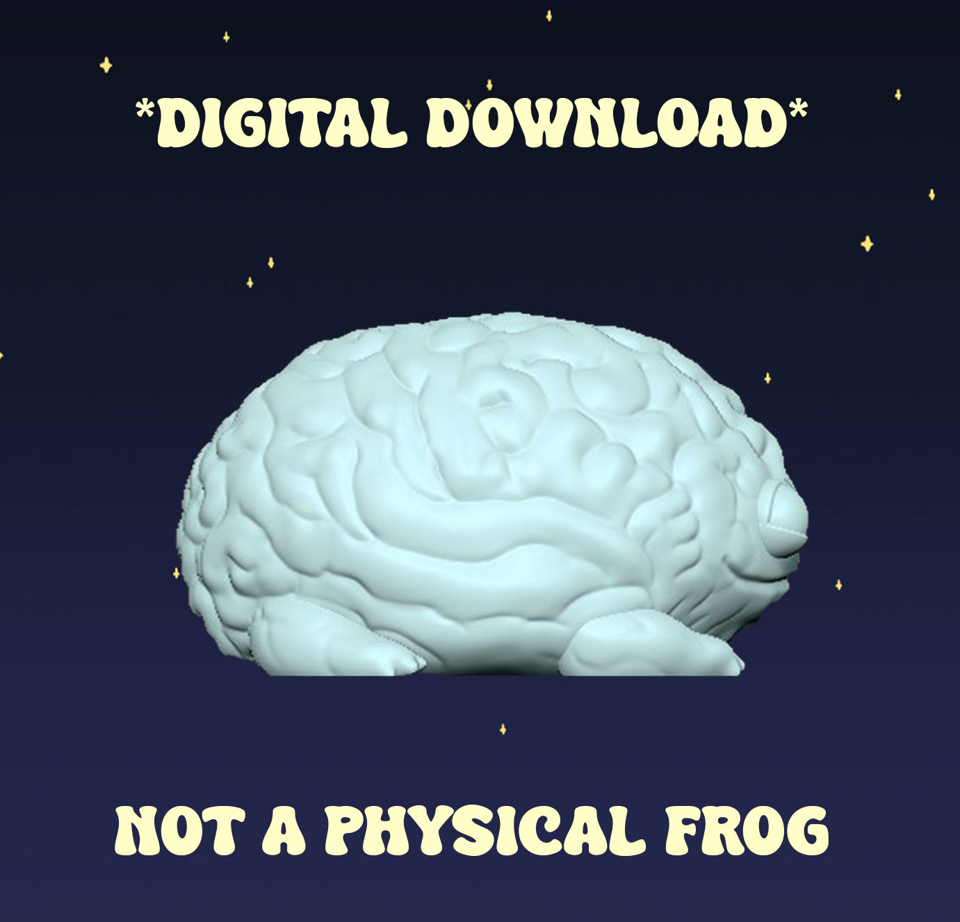 Brain Frogs - Digital STL File