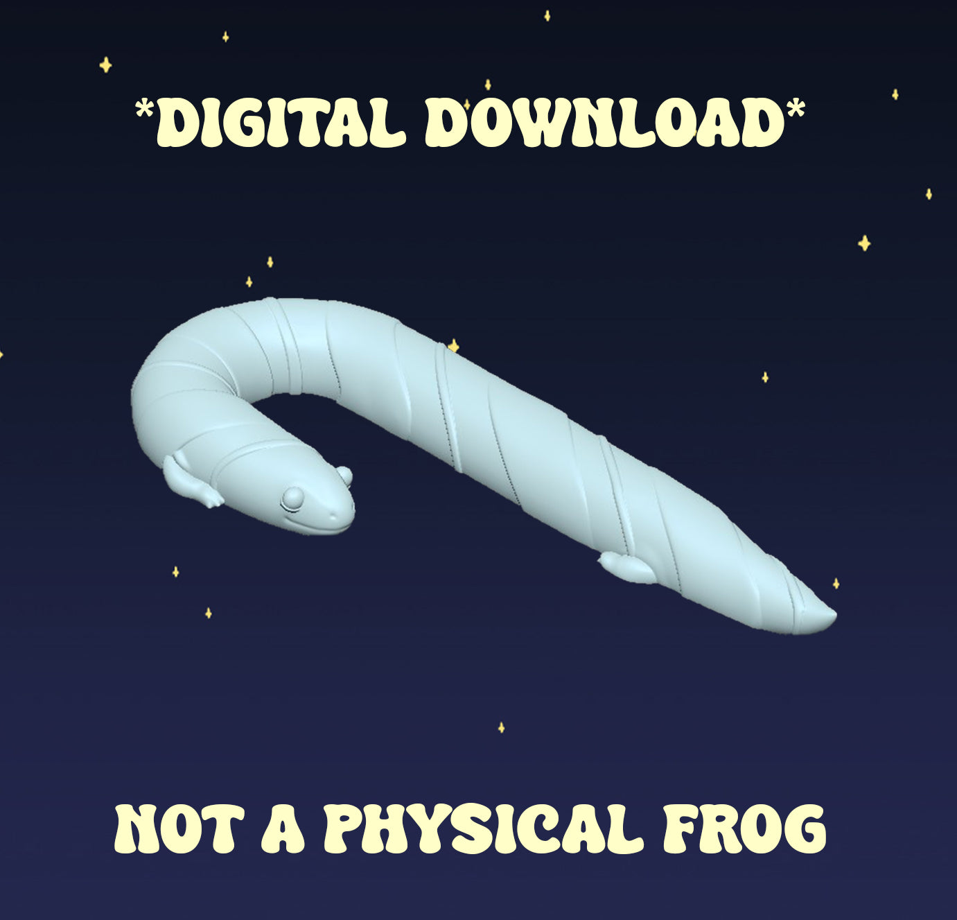 Candy Cane Salamander - Digital STL File