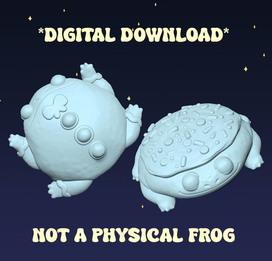 Decorative Cookie Frogs - Digital STL Files