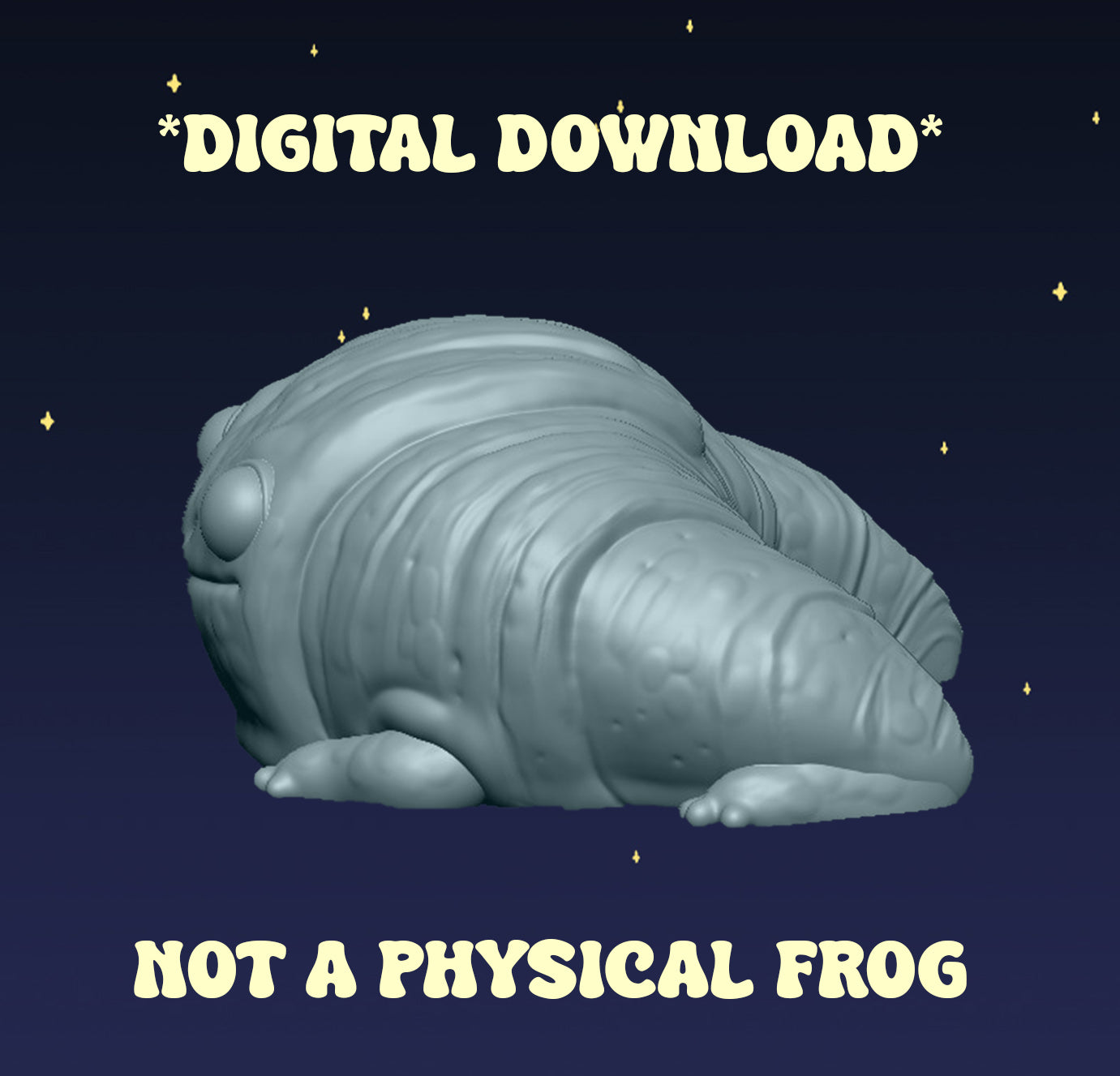 Croissant Frog - Digital STL File